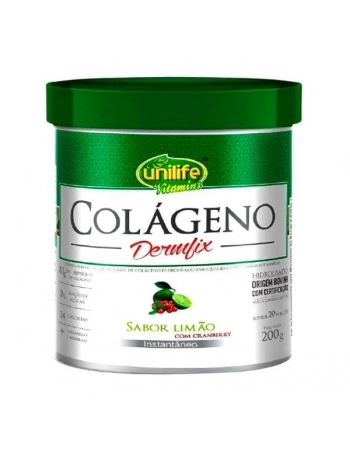 COLAGENO DERMFIX HIDR PO LIMAO C/ CRANBERRY 200G -UNILIFE