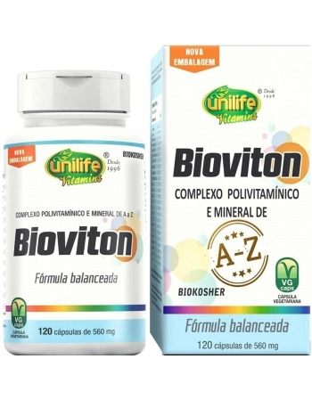 BIOVITON SUPLEMENTO VITAMINICO 560MG - 120 CAPS - UNILIFE