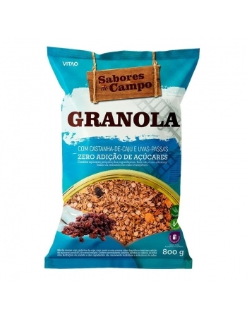 GRANOLA TRADICIONAL ZERO SAB DO CAMPO 800G - VITAO 34668