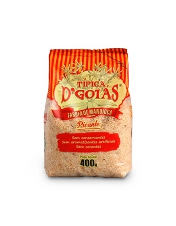 FAROFA DE MANDIOCA PICANTE 400G - DGOIAS 1