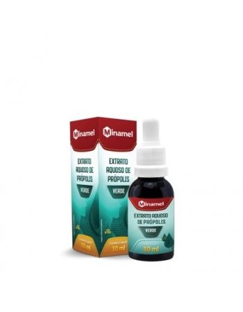 EXTRATO DE PROPOLIS AQUOSO VERDE - 30ML - MINAMEL