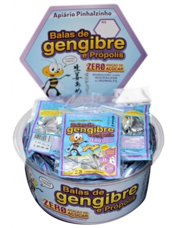 BALA GENGIBRE PROP ZERO AÇUCAR 20 X 27G - NOVO MEL