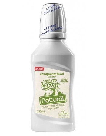 ENXAGUANTE BUCAL NAT.LIMÃO E GENGIBRE 250ML(802)-SUAVETEX