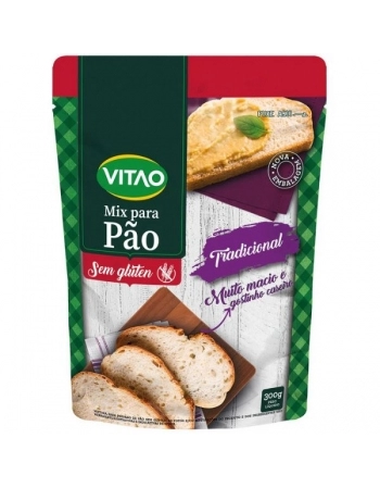 MIX PAO SEM GLUTEN 300G -VITAO 370