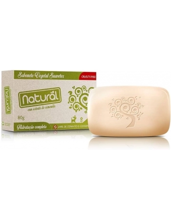 SABONETE NAT. COM EXTRATO CAMOMILA 80G(804)-SUAVETEX