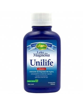 LEITE DE MAGNESIA SABOR MENTA 120ML - UNILIFE 4070