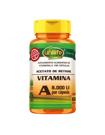 VITAMINA A - RETINOL - 60 CAPS - UNILIFE