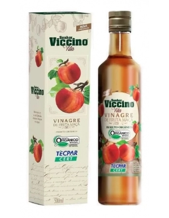 VINAGRE FRUTA MAÇA ORGANICO SR VICCINO 500ML - 9302