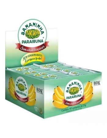 BANANINHA SEM ACUCAR 20 X 23G - BANANINHA PARAIBUNA