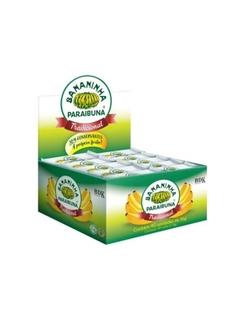 BANANINHA COM ACUCAR 40 X 36G - BANANINHA PARAIBUNA