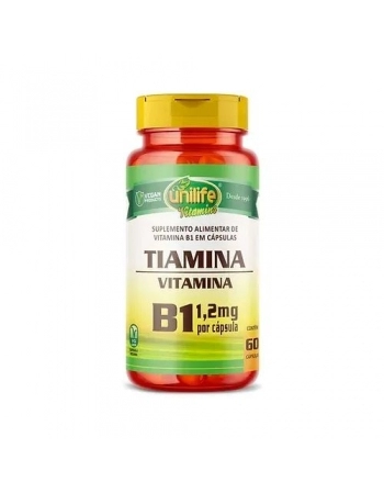 VITAMINA B1 - TIAMINA 500MG - 60CAPS - UNILIFE