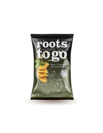 CHIPS BATATA DOCE AZEITE E MANJERICAO \'45G\' - ROOTS TO GO