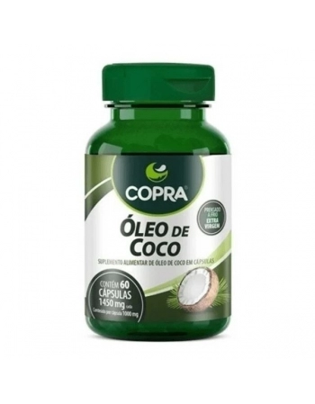 OLEO DE COCO EXTRA VIRGEM 60 CAPSULAS - COPRA