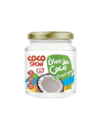 OLEO DE COCO EXT VIRG 200ML - COCO SHOW COPRA
