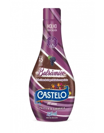 MOLHO P/ SALADA BALSAMICO CASTELO - 445.002 - 236ML