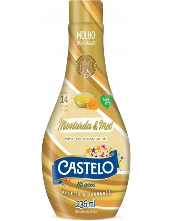MOLHO P/SALADA MOSTARDA C/MEL CASTELO - 445.012 - 236ML