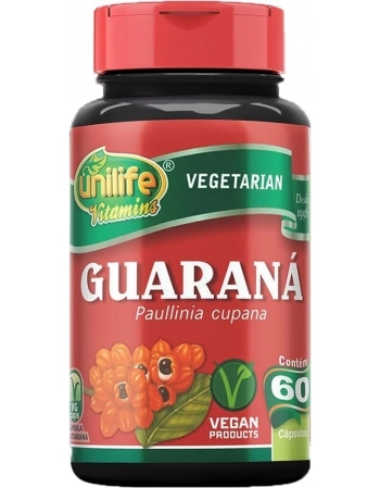 GUARANÁ 500MG - 60 CAPS - UNILIFE