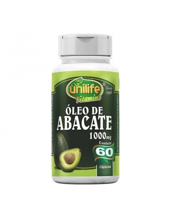 OLEO DE ABACATE 1000MG 60 CAPS - UNILIFE