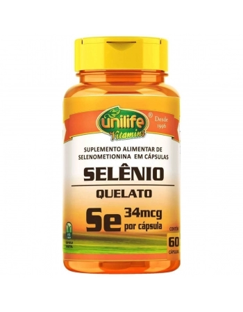 SELENIO QUELATO \'SE\' 500MG - 60CAPS - UNILIFE