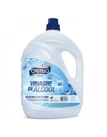 VINAGRE ALCOOL 6% - \'5L\' CASTELO 485.001