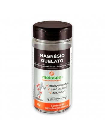 MAGNESIO QUELATO 433MG - 60CAPS - MEISSEN