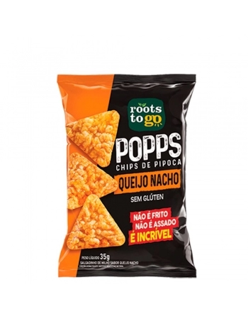 POPPS QUEIJO NACHO \'35G\' - ROOTS TO GO