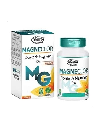 CLORETO DE MAG MAGNECLOR 600MG - 60 CAPS - UNILIFE (CX)