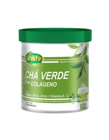 CHA VERDE SOLUVEL INSTANTANEO LIMÃO - 220 GR - UNILIFE