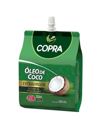 OLEO DE COCO EXTRA VIRGEM \'POUCH\' 500ML - COPRA