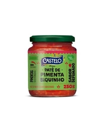 PATE PIMENTA BIQUINHO DEFUMADO - 455.074 - CASTELO 250G