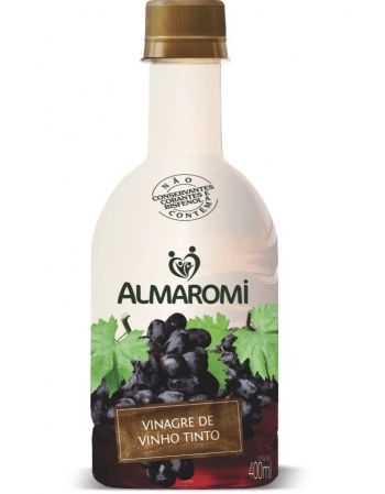 VINAGRE DE VINHO TINTO 400ML PET - ALMAROMI - 9363