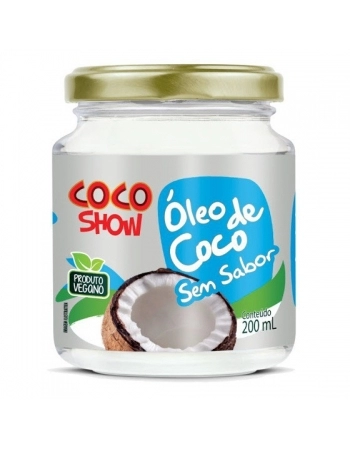 OLEO DE COCO SEM SABOR 200ML COCO SHOW