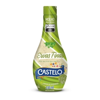 MOLHO P/ SALADA ERVAS FINAS CASTELO - 445.026 - 236ML