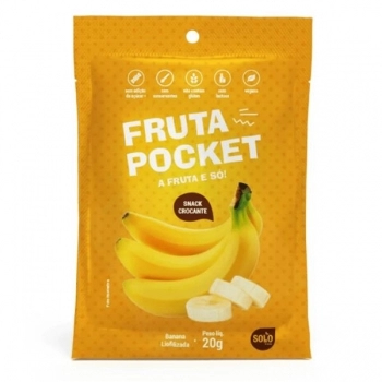 FRUTA POCKET BANANA LIOFILIZADO 20G - SOLO