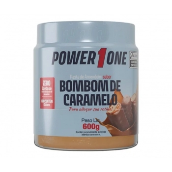 PASTA DE AMEND. BOMBOM DE CARAMELO 600G - POWER ONE