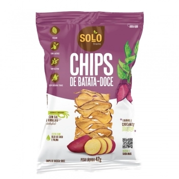 CHIPS BATATA DOCE SOLO SNACKS - 42G