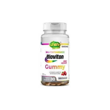 GUMMY MULTIVITAMINICO BIOVITON - SABOR FRAMBOESA - 30 GOMAS - UNILIFE