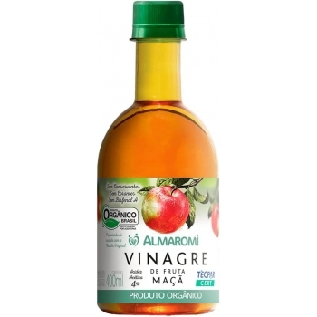 VINAGRE DE FRUTA MACA ORGANICO ALMAROMI 280ML - PET