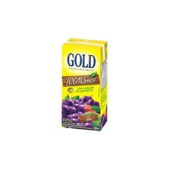 SUCO DE UVA 100% - 200ML - GOLD