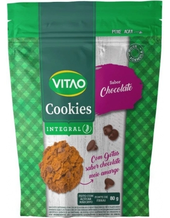 COOKIES INTEGRAL CACAU 200G - VITAO 176