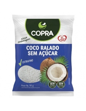 COCO RALADO FINO PURO SEM SACAROSE 50GR - COPRA
