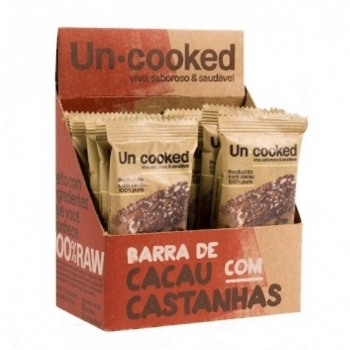 BARRA DE BANANA C/ CASTANHAS 12X30G - UNCOOKED