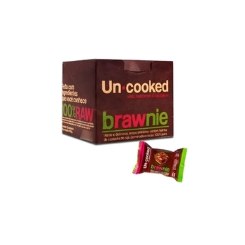 BRAWNIE ZERO AÇUCAR 16X40G - UNCOOKED - PRD00141