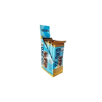 BARRA CHOCO AO LEITE + CARAMELO & FLOR DE SAL 10 X 20G GOLD & KO