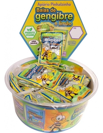 BALA GENGIBRE E LIMAO 30 X 35G - NOVO MEL