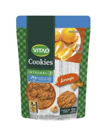 COOKIES ZERO INTEGRAL LARANJA 80G -VITAO 432
