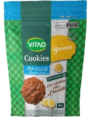 COOKIES ZERO INTEGRAL BANANA 80G -VITAO 434
