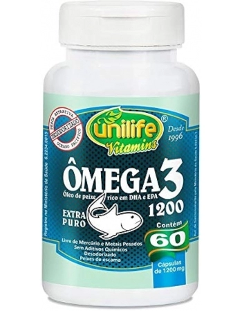 OMEGA 3 1200 MG - 60 CAPS - UNILIFE