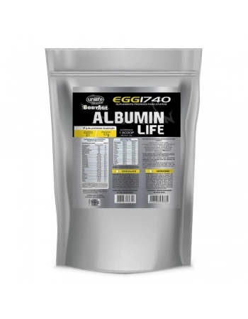ALBUMIN LIFE 1740 SACHE METAL CHOCOLATE 500GR - UNILIFE