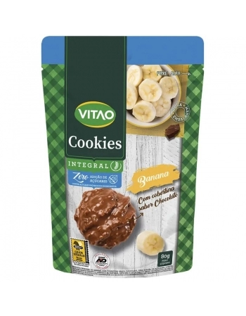 COOKIES ZERO BANANA COB CHOC 80G -VITAO 448
